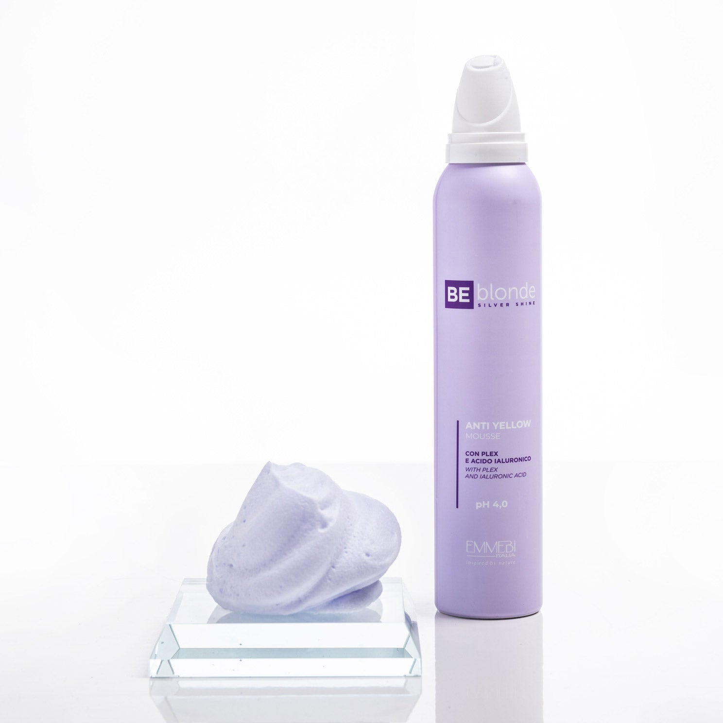 mousse idratante per capelli biondi